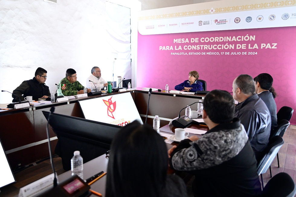 Gobernadora Delfina Gómez Álvarez instala Mesa de Coordinación para la Construcción de la Paz en Papalotla
