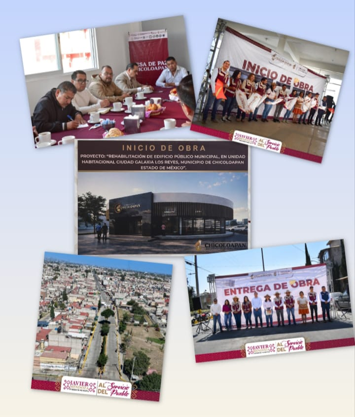 PRESIDENTE MUNICIPAL DE CHICOLOAPAN, CONTINÚA CON OBRAS Y ACCIONES EN BENEFICIO DE LOS CHICOLOAPENSES