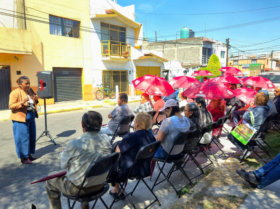 Carmen de la Rosa llama a defender la soberanía nacional y respaldar a la Dra. Claudia Sheinbaum en Neza