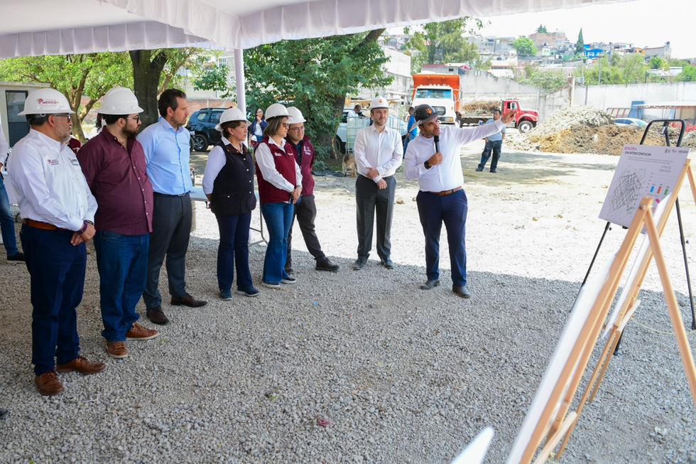 Supervisa Gobernadora Delfina Gómez Álvarez construcción de la Línea 3 del Mexicable, beneficiará a 50 mil usuarios diariamente