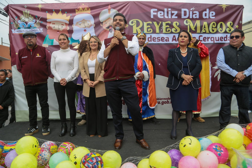 Gobierno de Nezahualcóyotl invita a niñas y niños a los recorridos que harán Los Reyes Magos por Nezahualcóyotl el 6 y 7 de enero