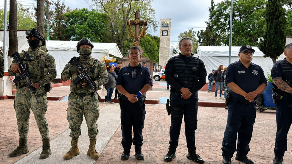 Policía municipal y Marina vigilan Fiesta Patronal de San Cristóbal