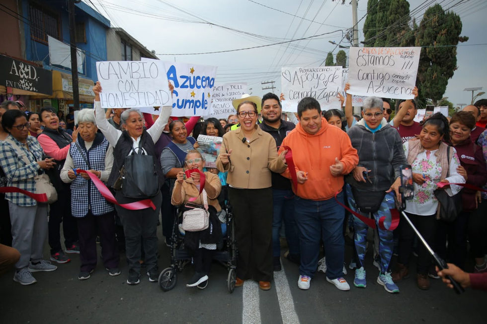 Inaugura Azucena Cisneros repavimentación de avenida Nacional, en Guadalupe Victoria, de 2.7 kilómetros