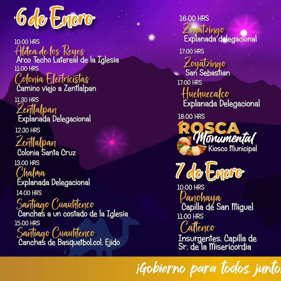 INVITA DRA. IVETTE TOPETE AL "RECORRIDO DE LOS REYES MAGOS" POR TODO AMECAMECA