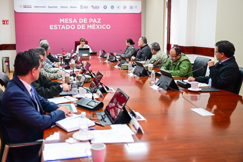 Cae homicidio doloso 30% con estrategia de seguridad de la Mesa de Paz en EdoMéx