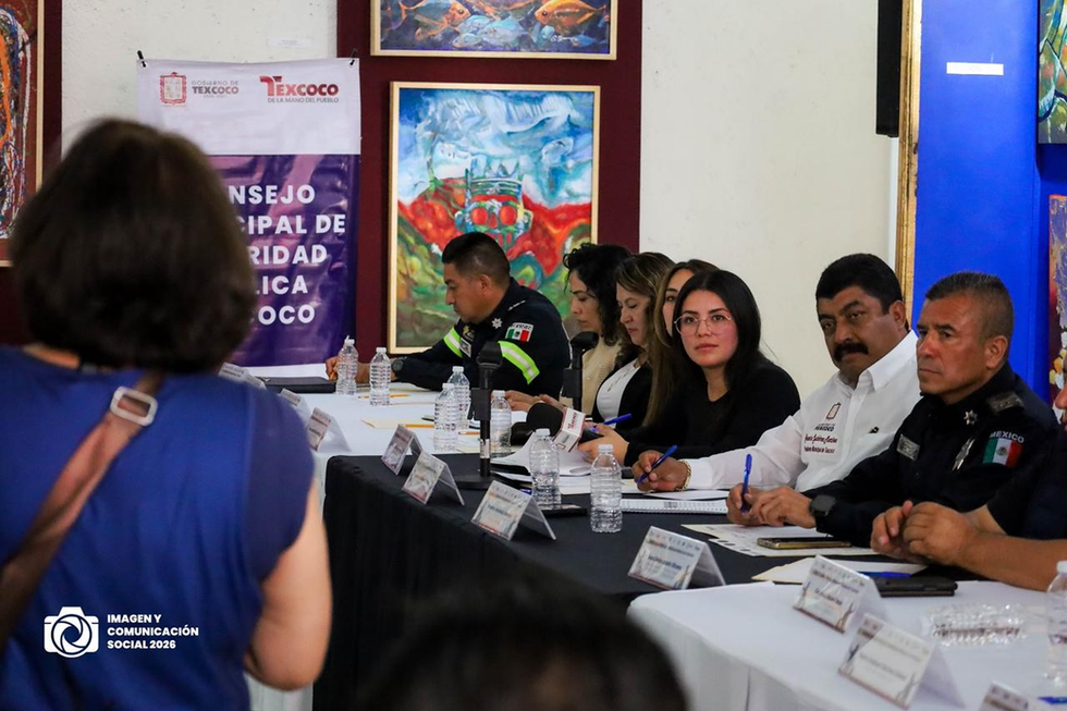 EL GOBIERNO DE TEXCOCO DESTACÓ BAJOS ÍNDICES DELICTIVOS DURANTE LA OCTAVA SESIÓN ORDINARIA DEL CONSEJO MUNICIPAL DE SEGURIDAD PÚBLICA
