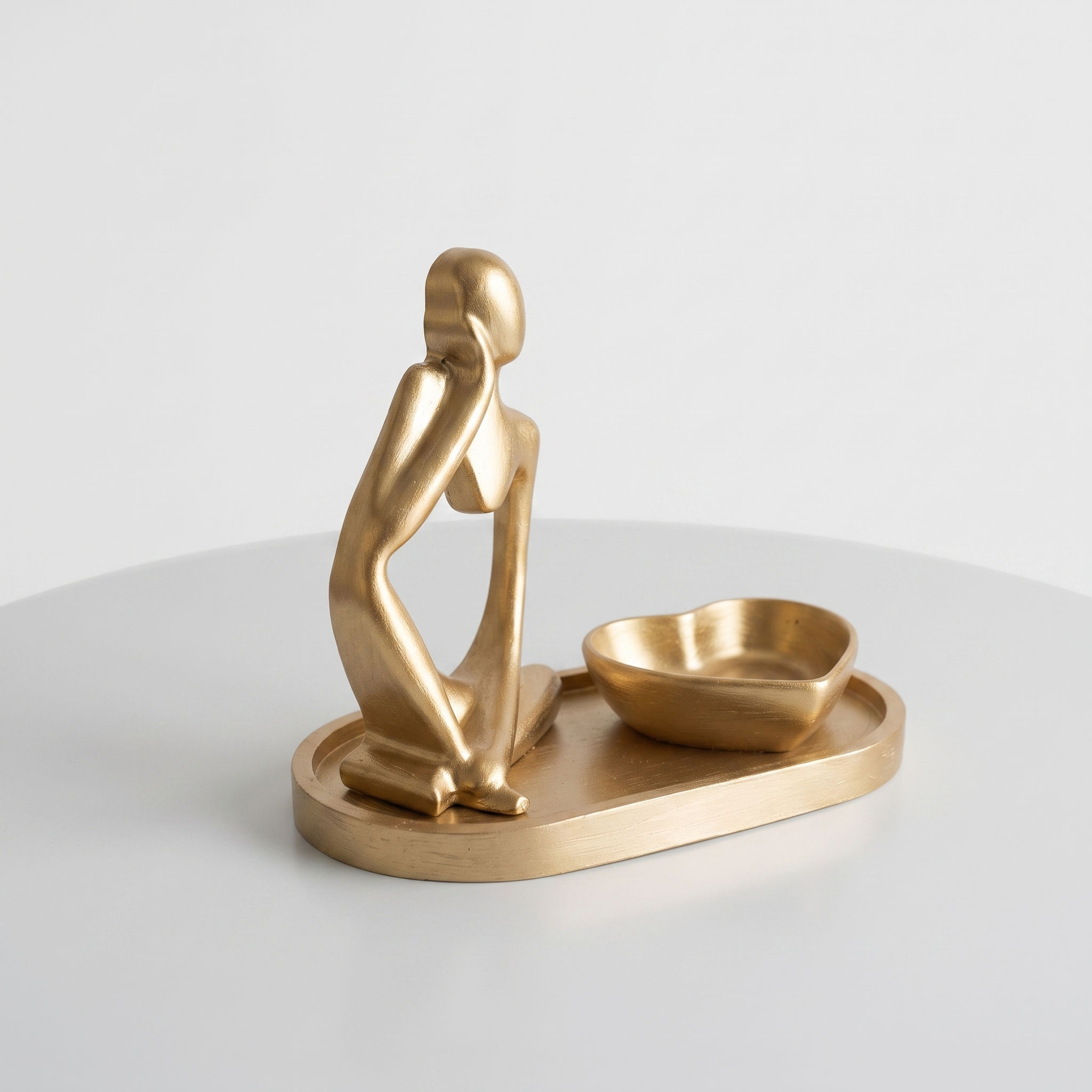 Left Thinker Human Figurine Set