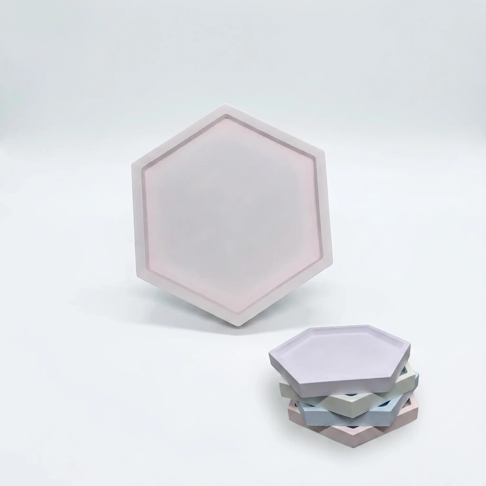 Hexagon Shaped Ceramic Coaster