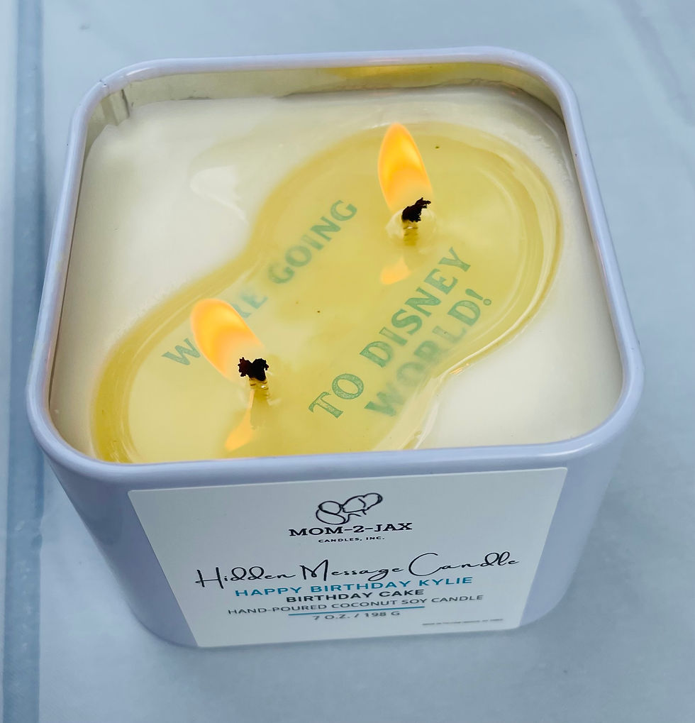 Thumbnail: Hidden Message Square Candle Tins