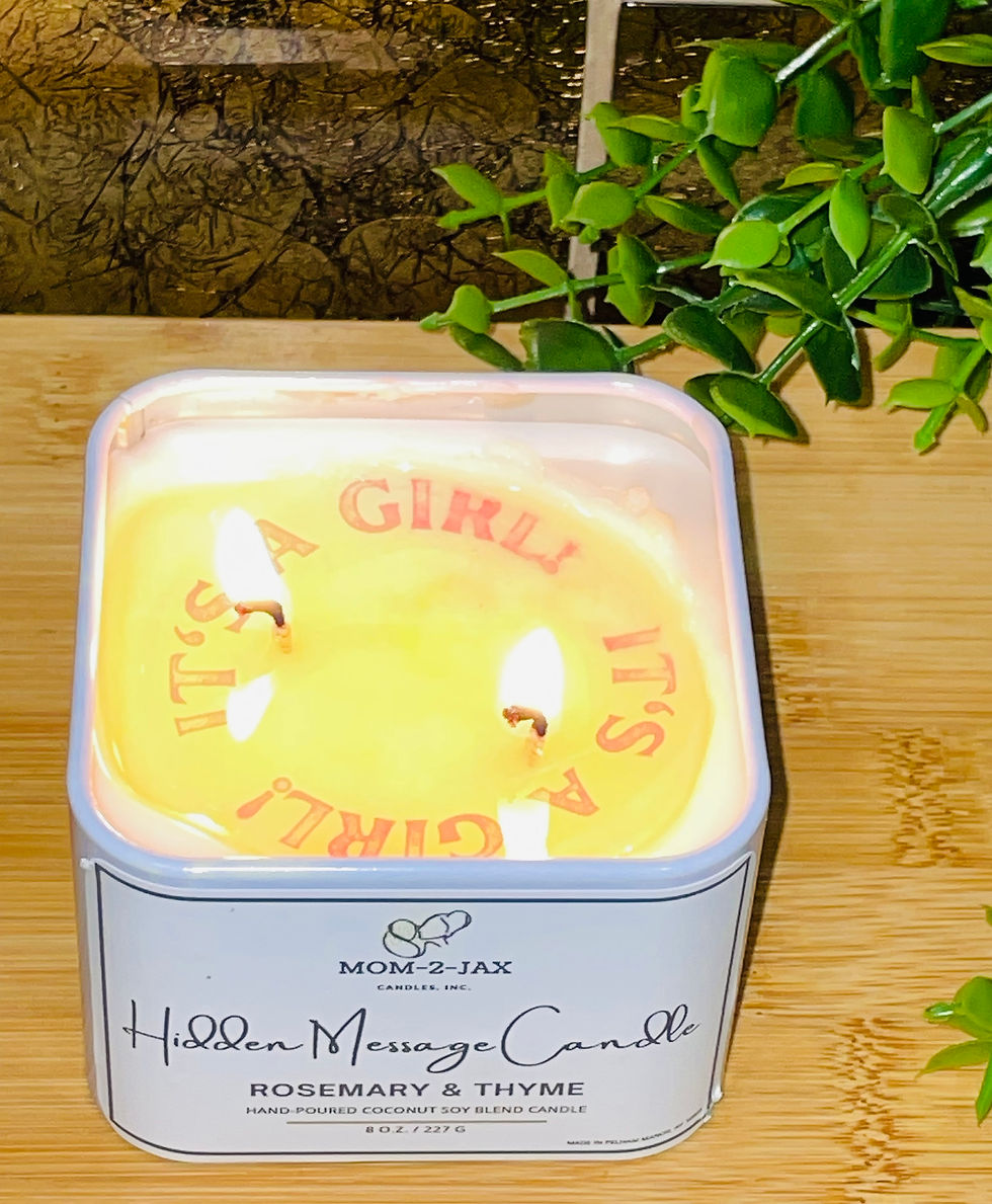 Thumbnail: Hidden Message Square Candle Tins