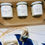 Thumbnail: 3.5oz Candle Clear Jar White Lid