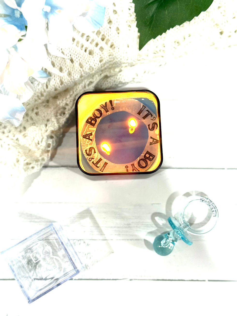 Thumbnail: Hidden Message Square Candle Tins