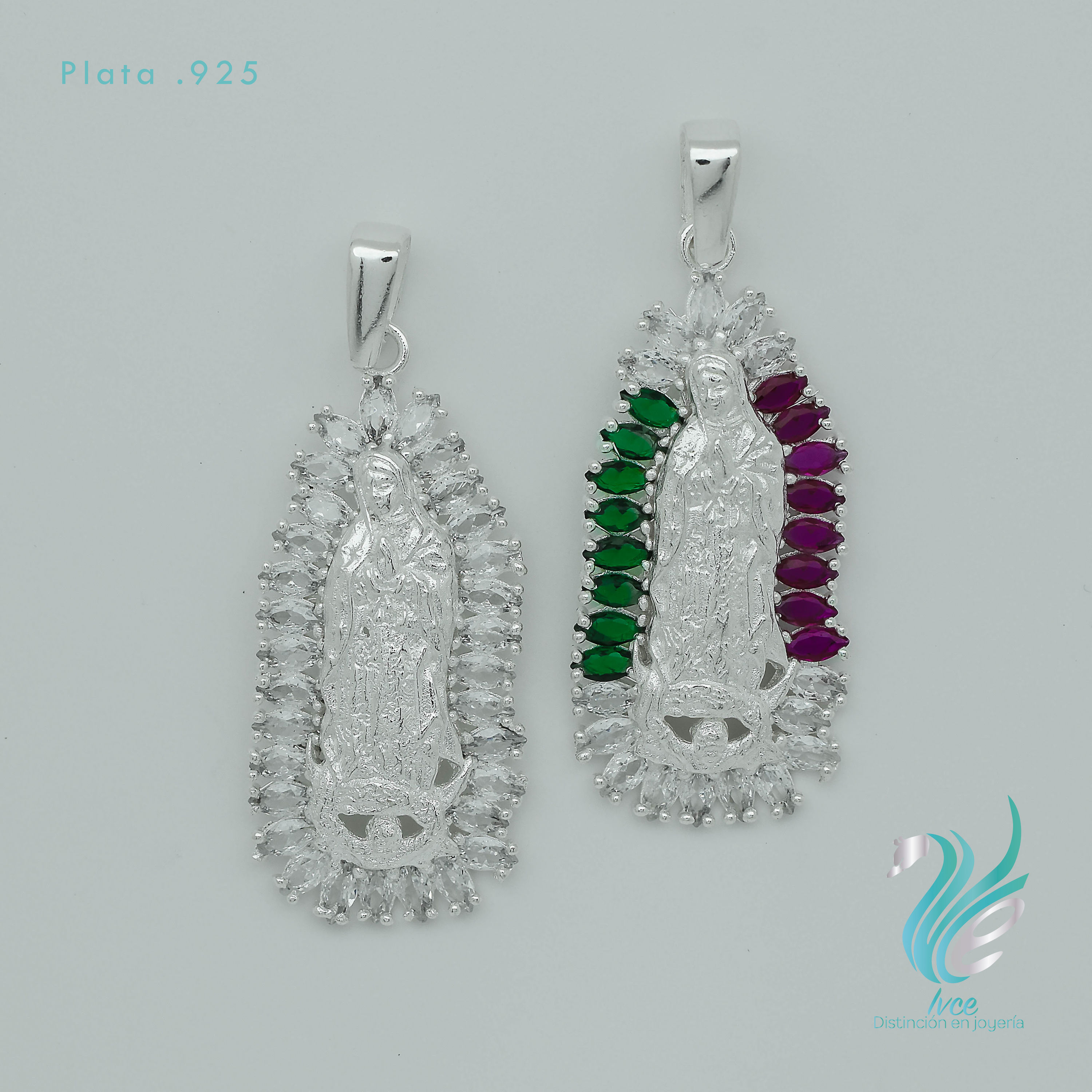 Dije Virgen de Guadalupe Zirconia