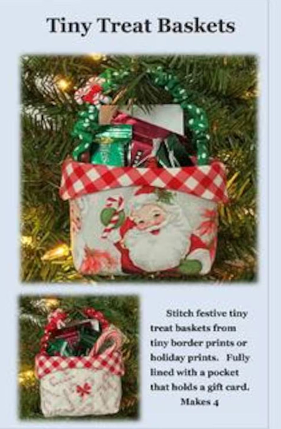 Tiny Treat Baskets Pattern