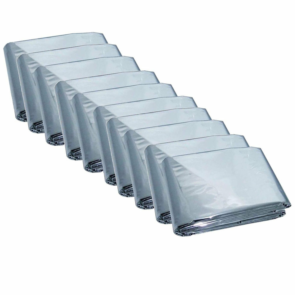 Thumbnail: 8 Pack  Emergency Survival  BLANKET Thermal Insulating Mylar Heat