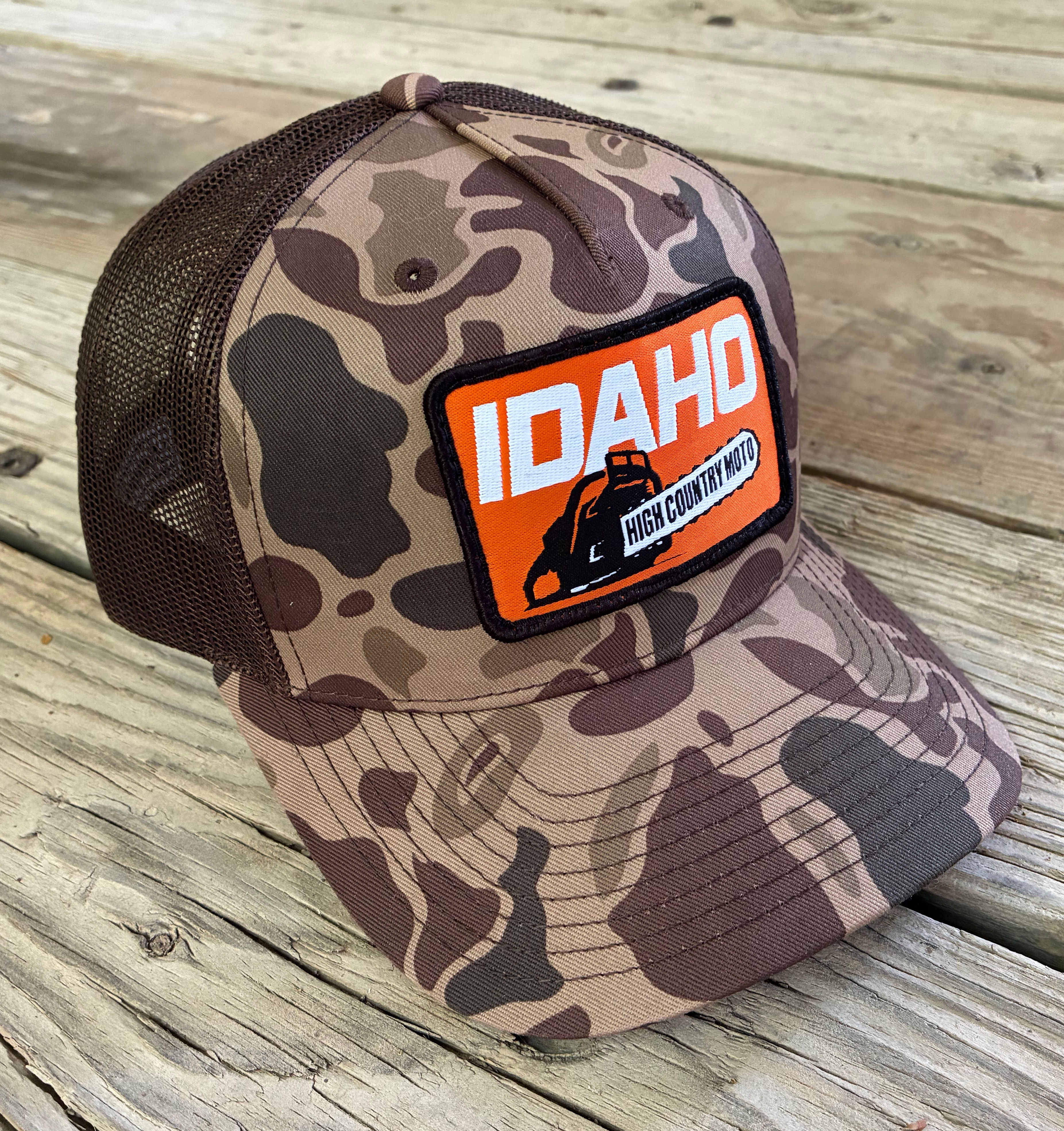 Idaho High Country Moto Chainsaw • Brown Duck Camo Trucker