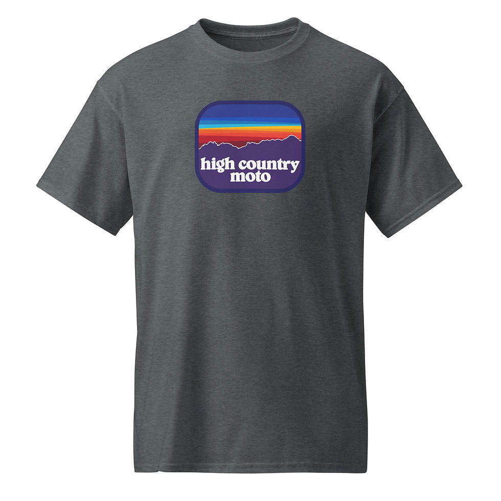 Thumbnail: High Country Moto Sawtooth Sunset - T-Shirt