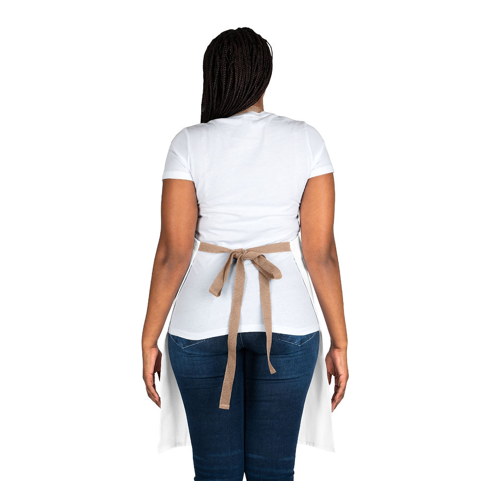 Thumbnail: White "So We All Can Eat" Apron (AOP)