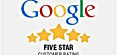 5 Stars on Google
