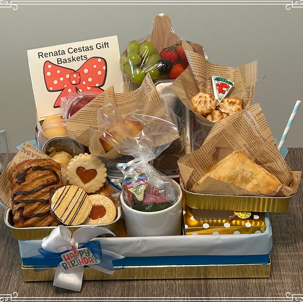 Thumbnail: MEDIUM  Birthday Breakfast Gift Basket 