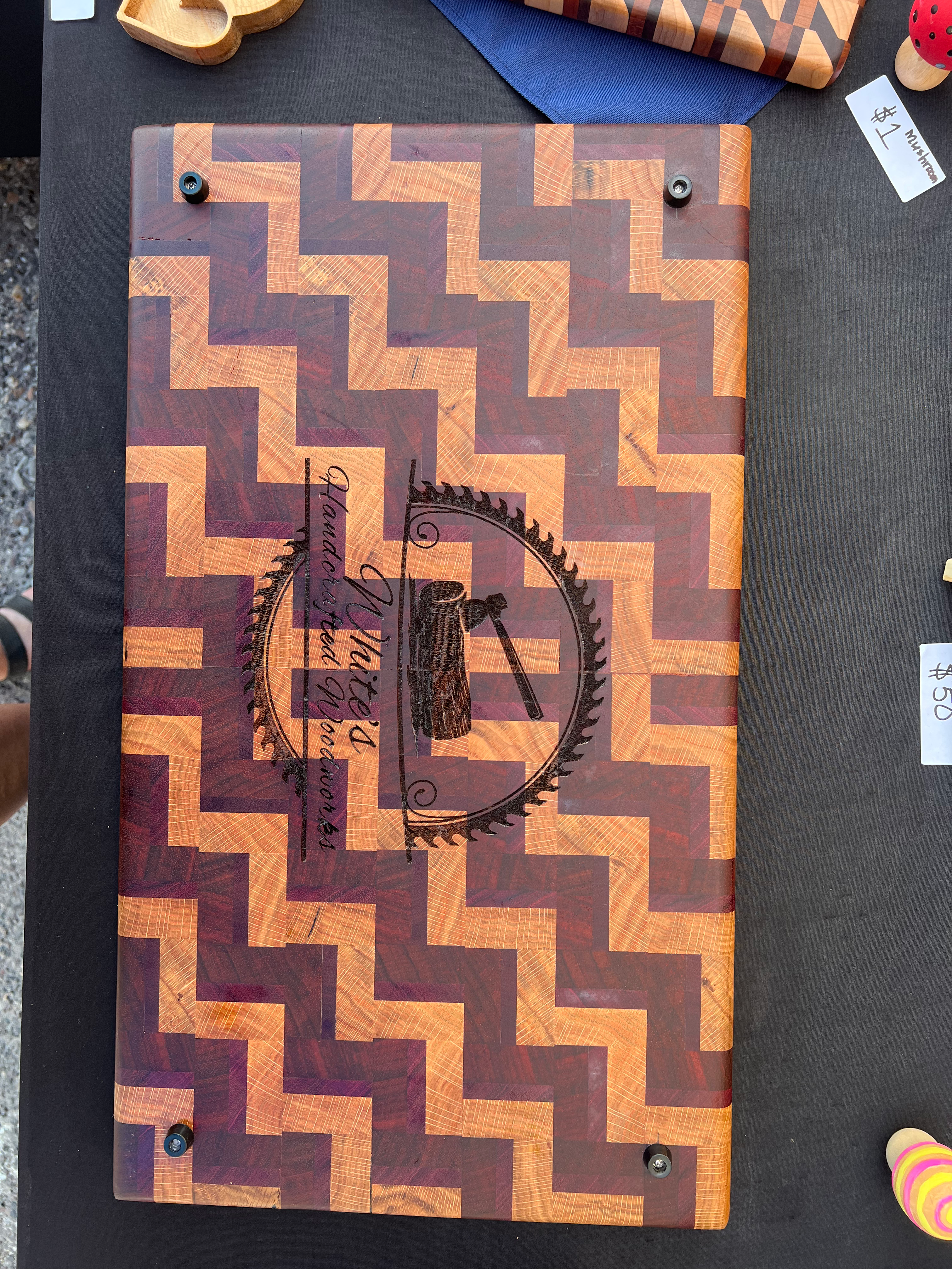 The BIG One- Butcher Block Zig Zag