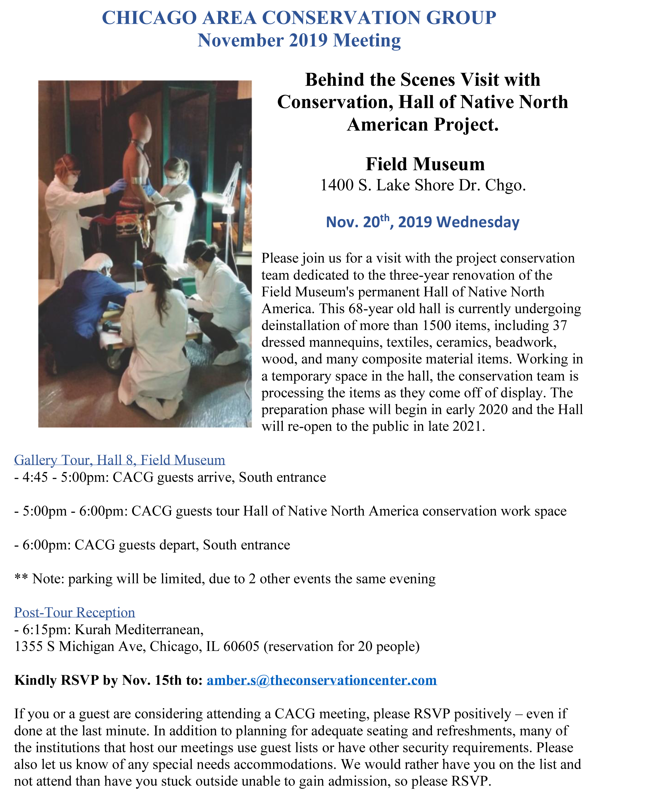 Field's behind the scene flyer