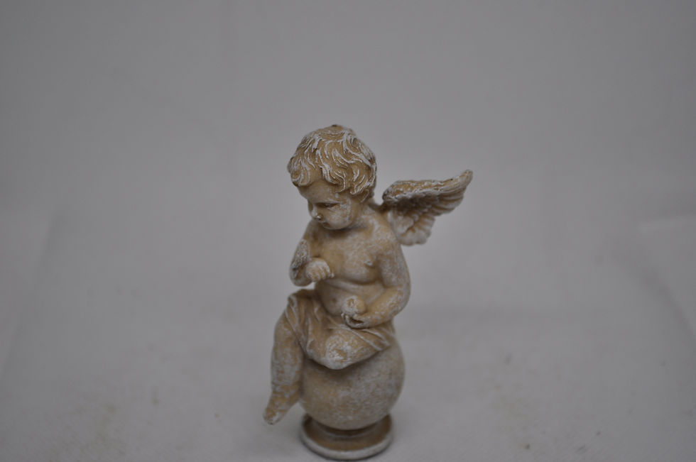 Kopie von Engel mit Vogel von Jänig ca. 9 x 4 cm