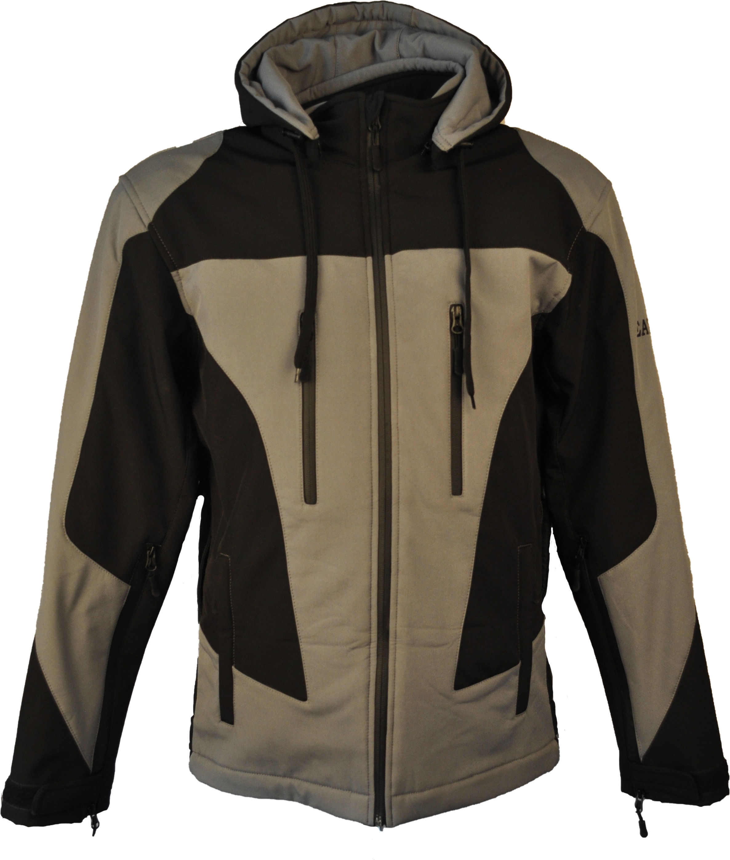 Damenjacke Softshell mit Aramid schwarz grau