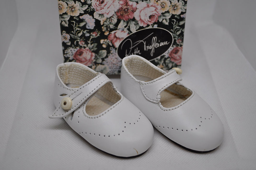 Puppen-Lederschuh Gr. 3 von Ruth Treffeisen