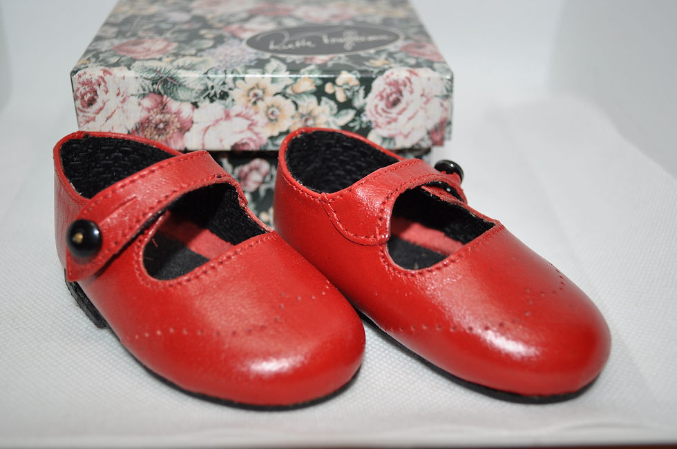 Puppen-Lederschuh Gr. 3 von Ruth Treffeisen