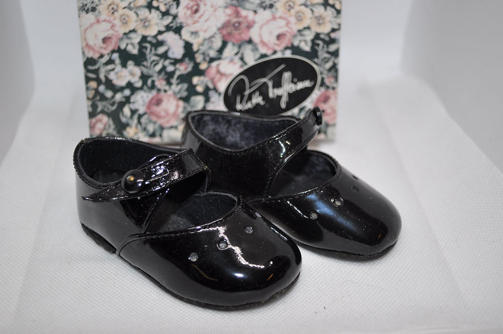 Puppen-Lederschuh Gr. 4 von Ruth Treffeisen