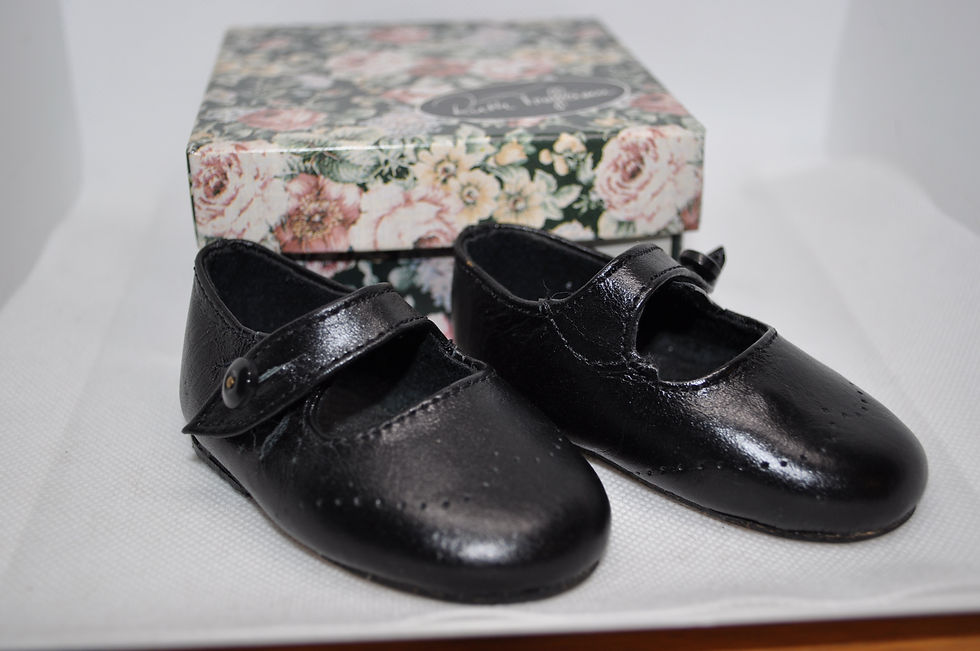 Puppen-Lederschuh Gr. 3 von Ruth Treffeisen