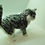 Miniaturbild: Deko  Katze Tieger grau 27 cm