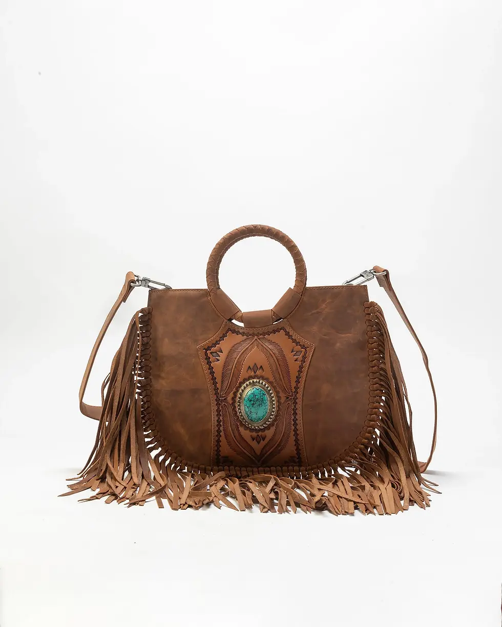 Miniaturbild: SEDONA TASSLE BAG in Sattelbraun