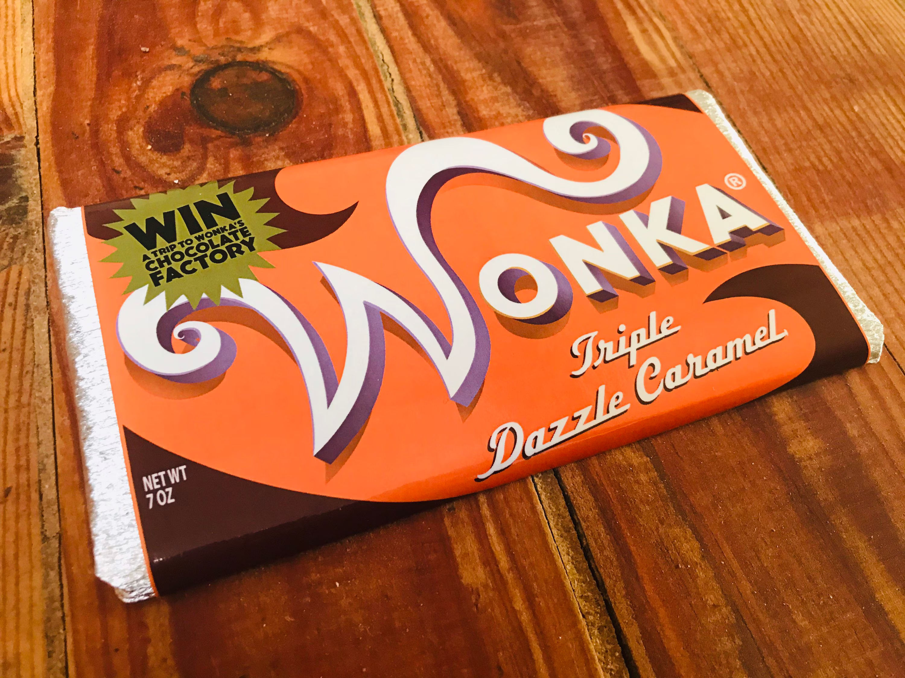 Wonka Bar - Triple Dazzle Caramel - REPLICA - Charlie et la Chocolaterie(2005)