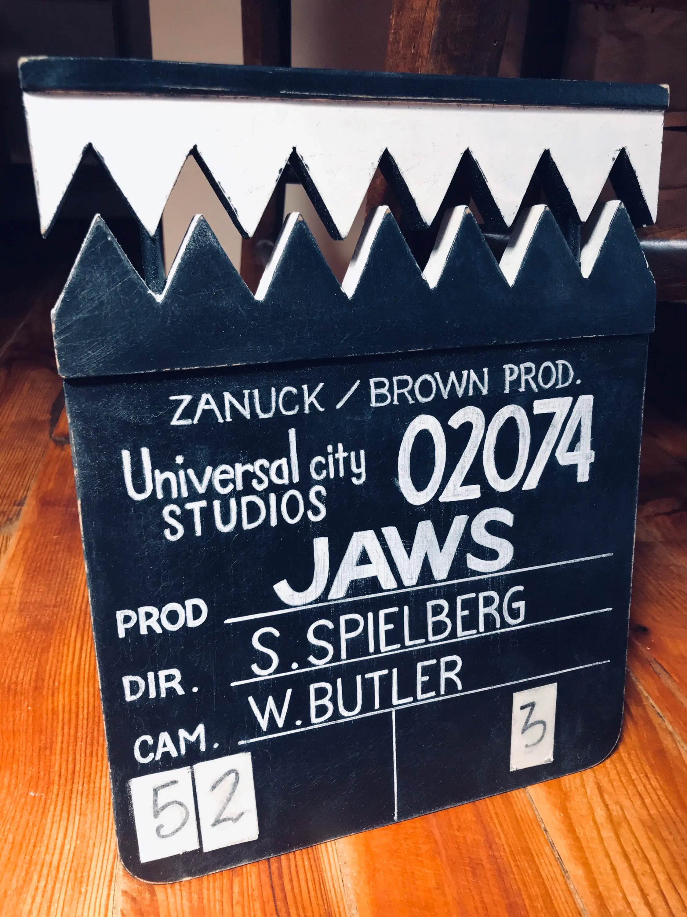 Clap Cine (Clapperboard) REPLICA - Jaws (les Dents de la mer) (1975)