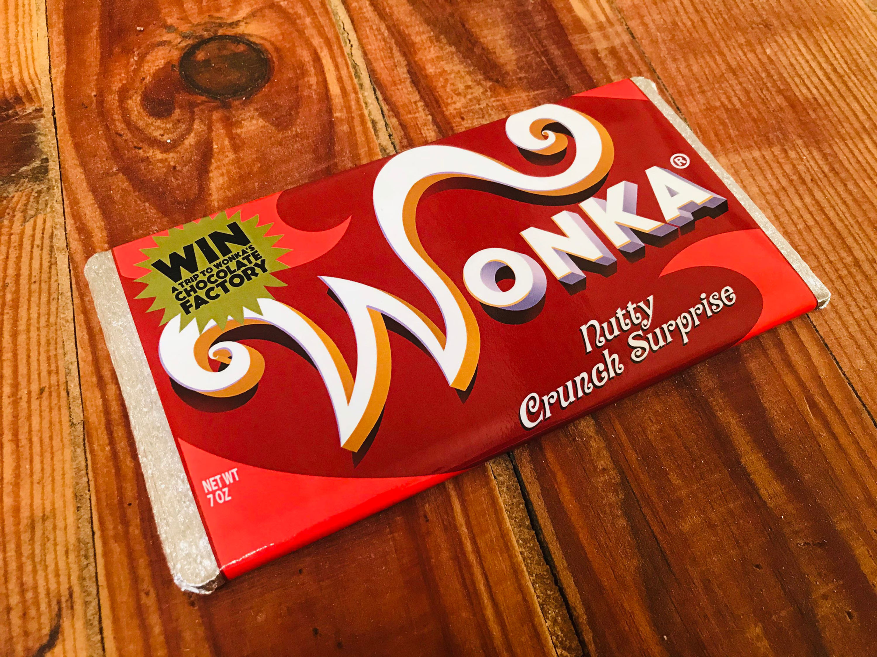 Wonka Bar - Nutty Crunch Surprise - REPLICA - Charlie et la Chocolaterie(2005)
