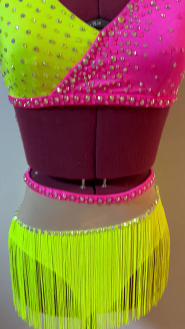 Thumbnail: Custom Dance Costume - Fluoro Jazz / Tap / Broadway