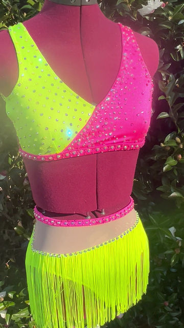 Thumbnail: Custom Dance Costume - Fluoro Jazz / Tap / Broadway