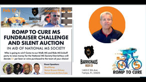 2nd Annual Romp To Cure MS event- February 17th from 12 noon to 3:00 PM at BarrieHaus Beer Co in Ybor. An opportunity to make a difference that is easy, fast, and fun.