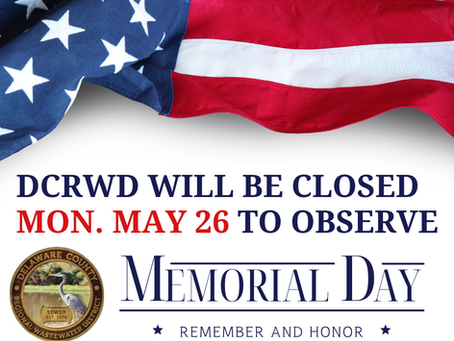 Memorial Day Closure Notice