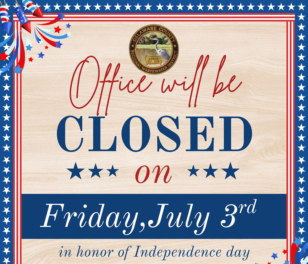 Office Closed July 3rd for Independence Day