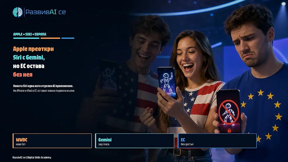 Siri блокиран в EU