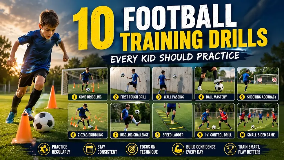 10 Football Training Drills Every Kid Should Practice