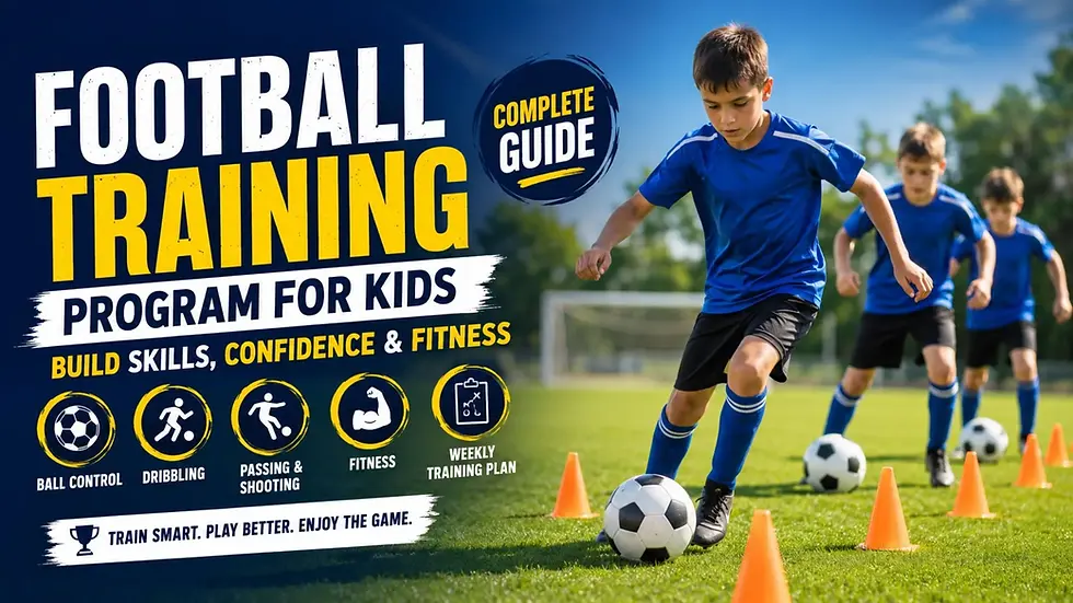 Football Training Program for Kids: The Complete Guide to Soccer Training for Kids