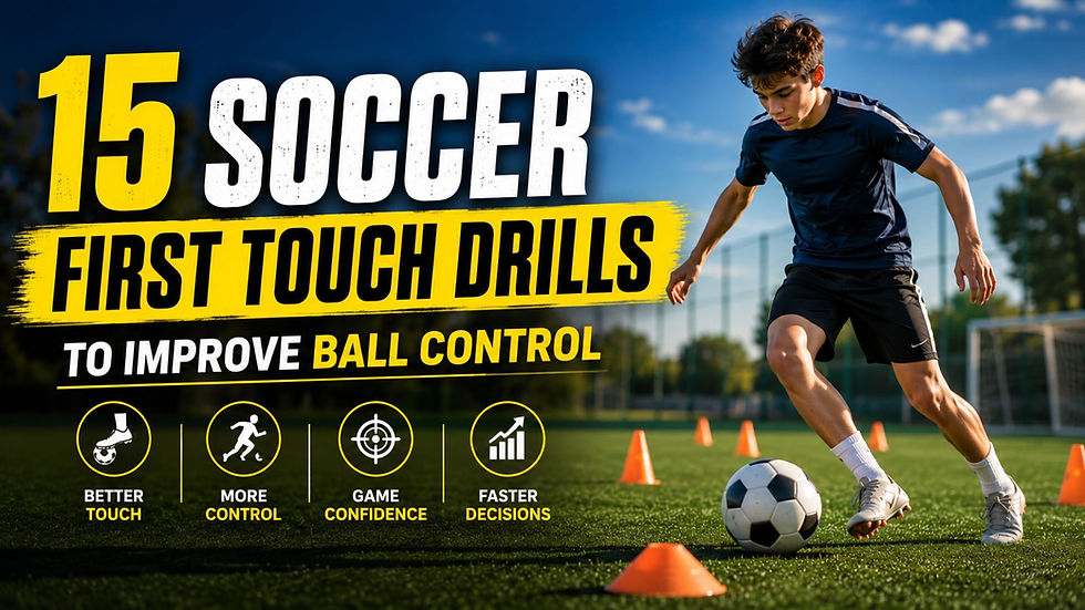 Soccer First Touch Drills: 15 Exercises to Improve Ball Control