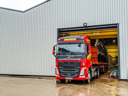 Custom Fabricated Bridge Arrives @ Universal Coatings Workshop