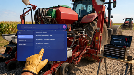 Augmented Reality Work Instructions on a service call