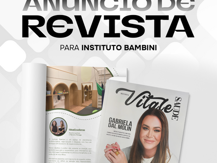 ANÚNCIO DE REVISTA PARA INSTITUTO BAMBINI