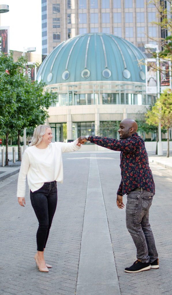 dallas engagement photography at the winspear opera house